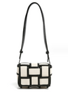 Black And White Contrasting Canvas Bag