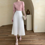 Classic Multicolor | Pleated Skirt | High Waist Slimming