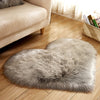 Plush Heart Shaped Carpet Non-Slip Mat Fluffy Rug Floor Mat Blanket Sofa Cushion Foot Pad Carpets For Living Room Home Decor