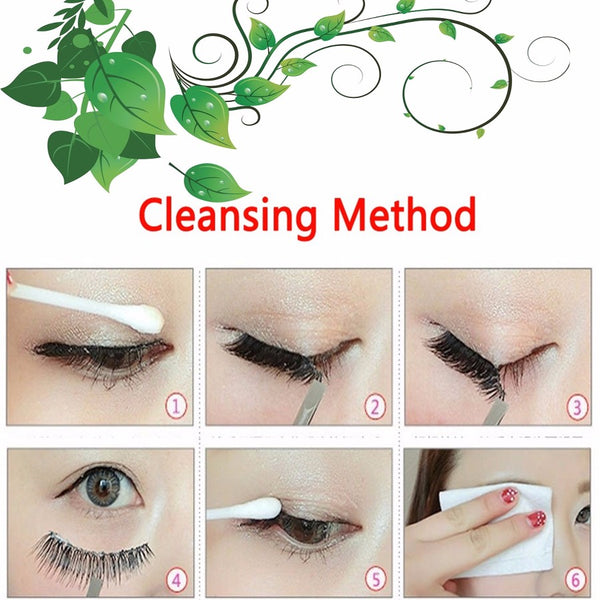 Soft false Eyelashes Natural Simulation Cross-sharpened Eyelashes Nude Makeup Transparent Stem Eyelashes Female