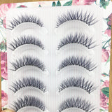 Soft false Eyelashes Natural Simulation Cross-sharpened Eyelashes Nude Makeup Transparent Stem Eyelashes Female