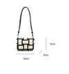 Black And White Contrasting Canvas Bag