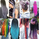 Colorful Synthetic hair Braids | Ombre Braiding