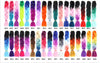 Colorful Synthetic hair Braids | Ombre Braiding