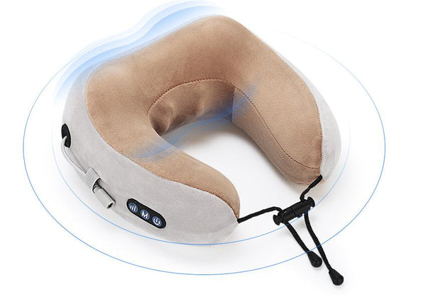 Massage U-Shaped Pillow Multi-Function Shoulder and Cervical Vertebra Electric Outdoor Portable Car Health Care