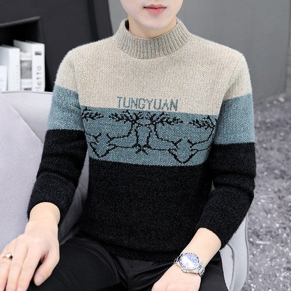 Men's Sweaters Warmth And Thickened Youth For Autumn And Winter Students