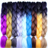 Colorful Synthetic hair Braids | Ombre Braiding