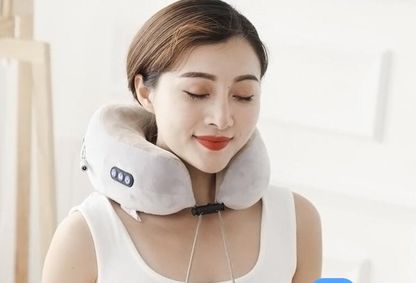 Massage U-Shaped Pillow Multi-Function Shoulder and Cervical Vertebra Electric Outdoor Portable Car Health Care