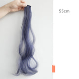 Color Wigs Female Long Hair Highlighting Gradient Invisible Curly Hair