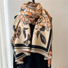 Artificial Cashmere Scarf Women's Vintage Ethnic Style Warm Gift Scarf Shawl