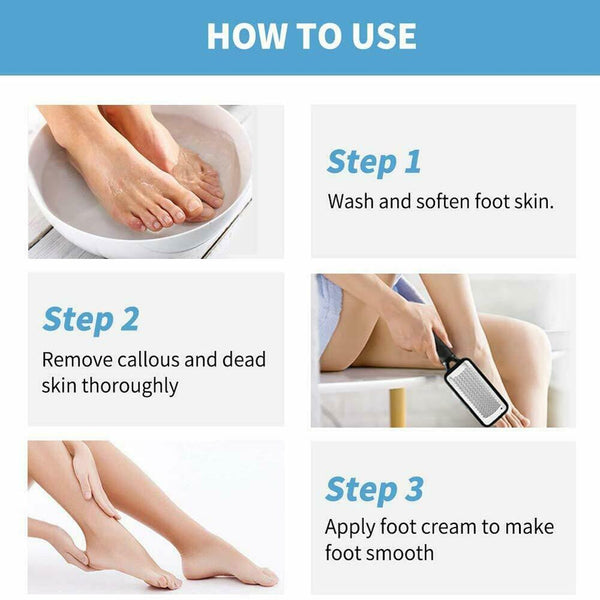 Foot Rasp File Callus Remover Pedicure Tool Dead Hard Skin Scraper Scrubber Tool